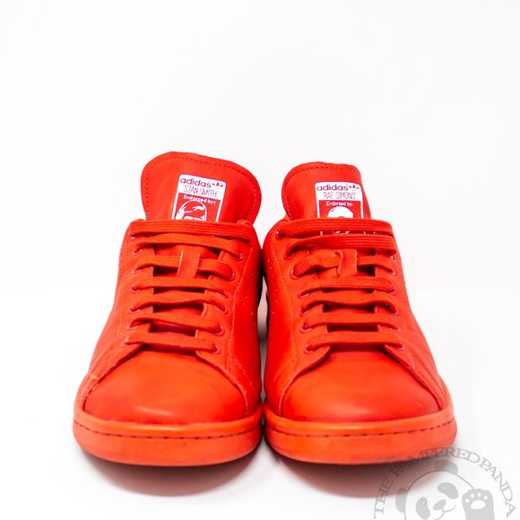 Adidas Stan Smith Raf Simons Sneakers Cherry Red Lace Shoes Sports Mens 7 B24050 - Picture 3 of 6